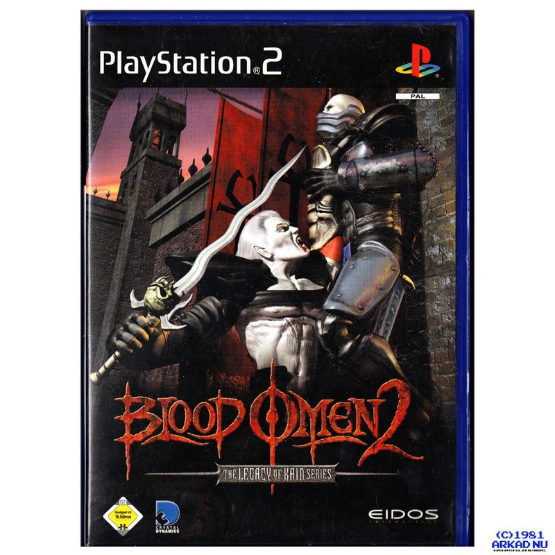 BLOOD OMEN 2 PS2 TYSK UTGÅVA