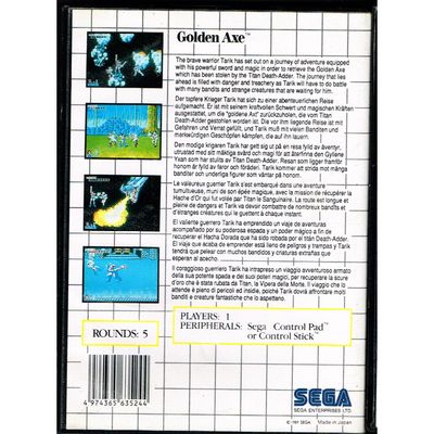 GOLDEN AXE MASTER SYSTEM