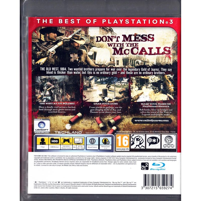 CALL OF JUAREZ BOUND IN BLOOD PS3 ESSENTIALS