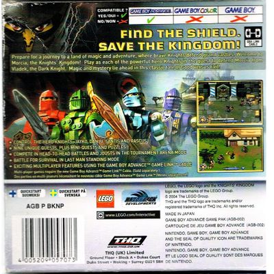 LEGO KNIGHTS KINGDOM GAMEBOY ADVANCE