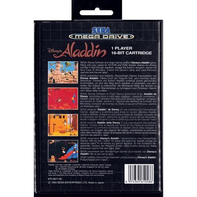 DISNEYS ALADDIN MEGADRIVE