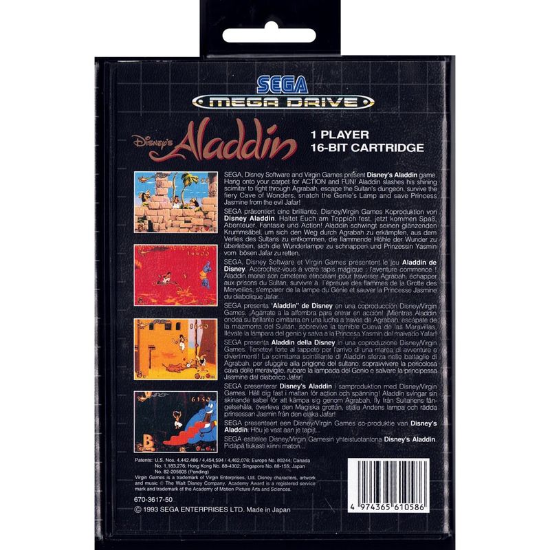 DISNEYS ALADDIN MEGADRIVE