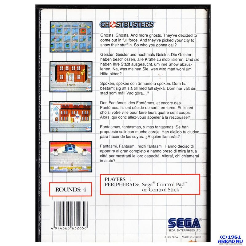 GHOSTBUSTERS MASTERSYSTEM