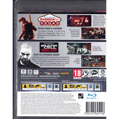 RAINBOW SIX VEGAS + SPLINTER CELL DOUBLE AGENT PS3
