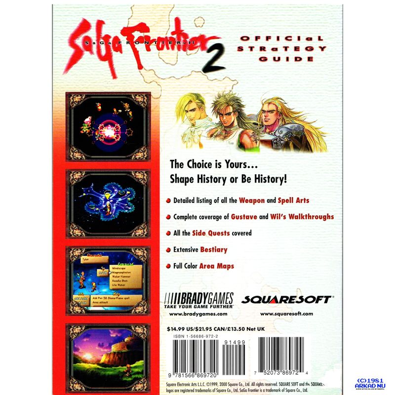 SAGA FRONTIER 2 OFFICIAL STRATEGY GUIDE