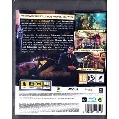 SHERLOCK HOLMES CRIMES & PUNISHMENTS PS3