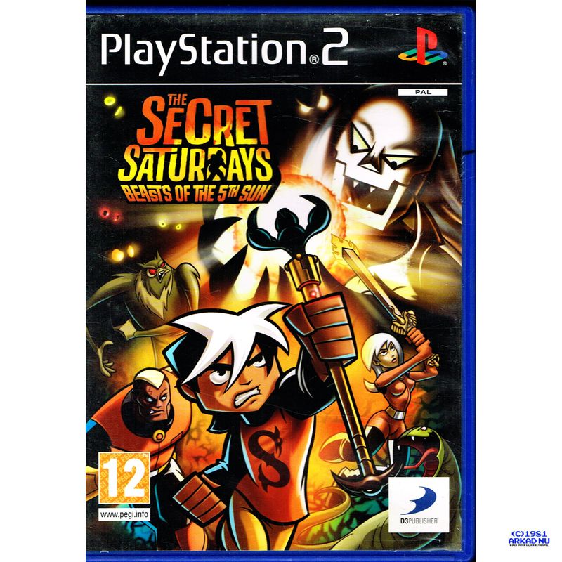 SECRET SATURDAYS BEASTS OF THE 5TH SUN PS2