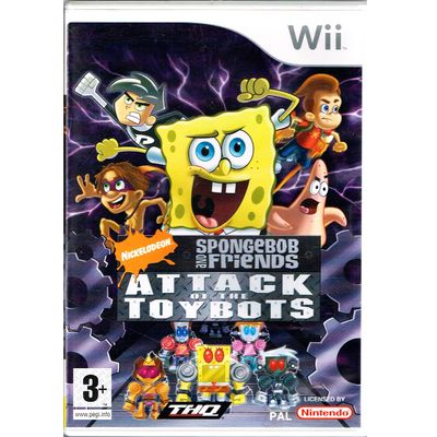 SPONGEBOB AND FRIENDS ATTACK OF THE TOYBOTS WII