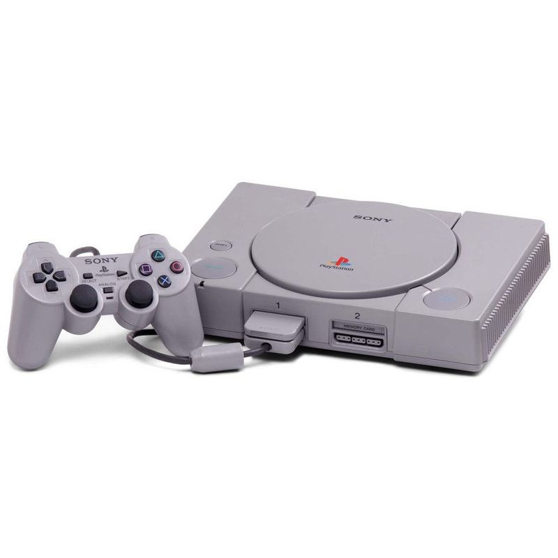 SONY PLAYSTATION 1 BASENHET MED DUAL SHOCK HANDKONTROLL SCPH-7502