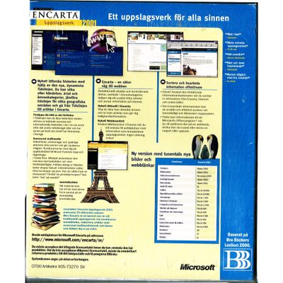 ENCARTA UPPSLAGSVERK 2001 PC BIGBOX