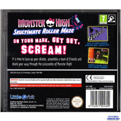 MONSTER HIGH SKULTIMATE ROLLER MAZE DS