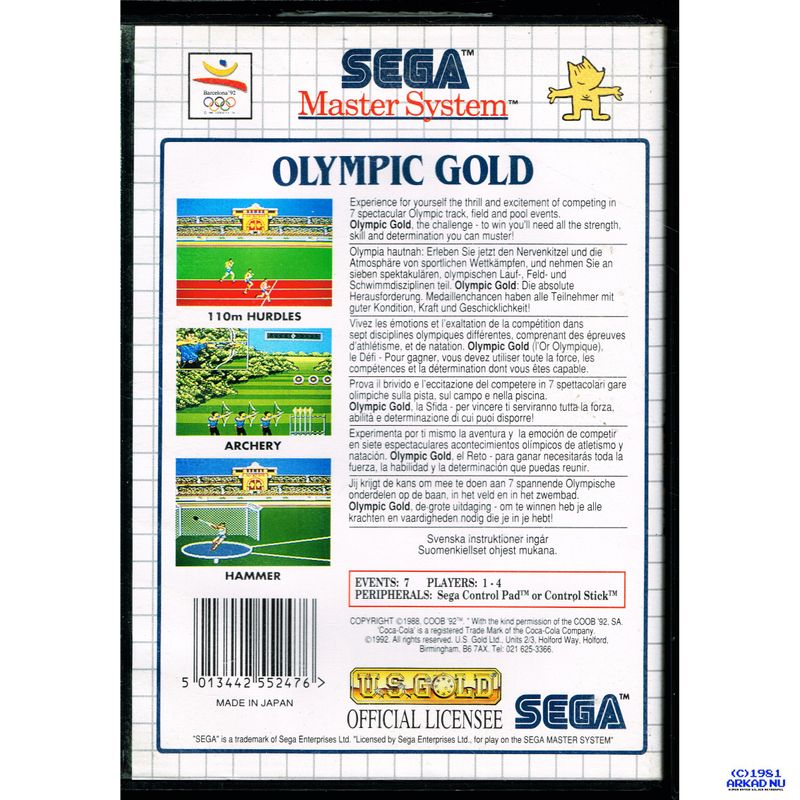 OLYMPIC GOLD MASTERSYSTEM