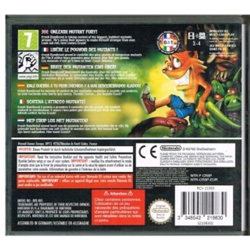 CRASH MIND OVER MUTANT DS