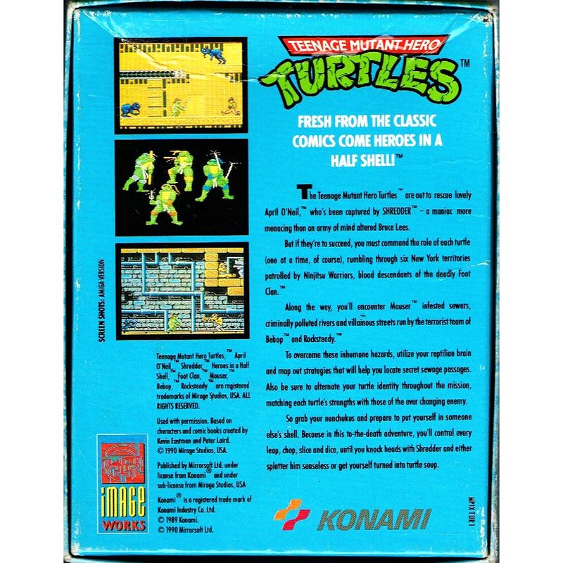 TEENAGE MUTANT HERO TURTLES C64 KASSETT