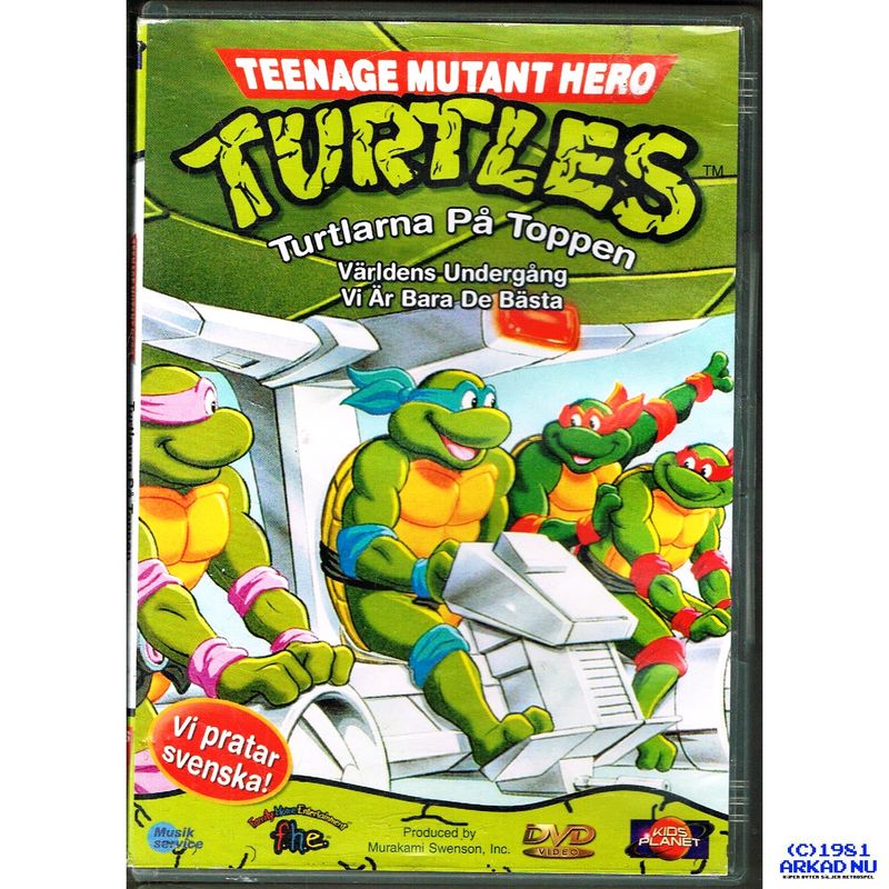 TEENAGE MUTANT HERO TURTLES TURTLARNA PÅ TOPPEN 6/7 DVD