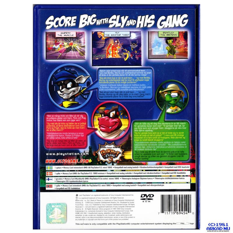 SLY 2 BAND OF THIEVES PS2