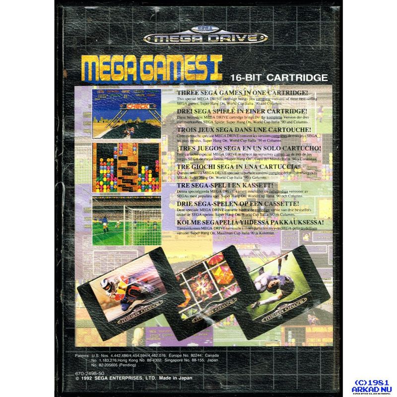 MEGA GAMES I MEGADRIVE