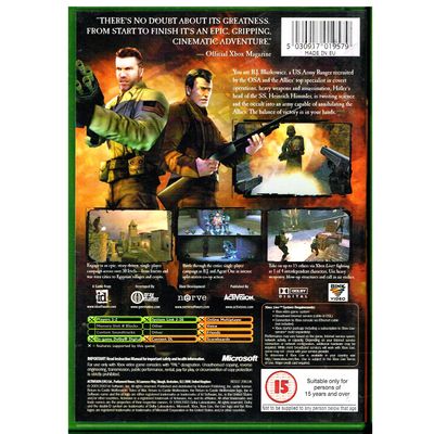 RETURN TO CASTLE WOLFENSTEIN TIDES OF WAR XBOX