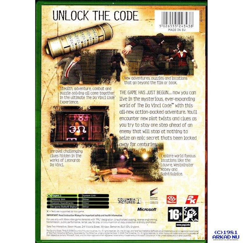 THE DA VINCI CODE XBOX