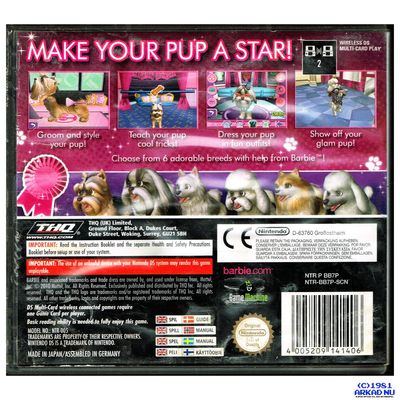 BARBIE GROOM AND GLAM PUPS DS