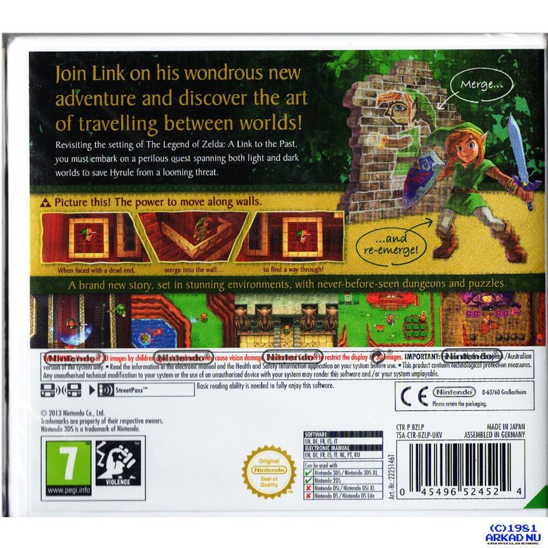 ZELDA A LINK BETWEEN WORLDS 3DS