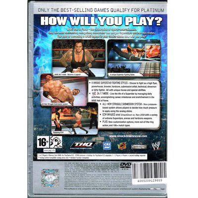 WWE SMACKDOWN VS RAW 2008 PS2