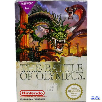 THE BATTLE OF OLYMPUS NES SCN