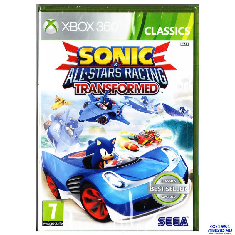 SONIC ALL STARS RACING TRANSFORMED XBOX 360