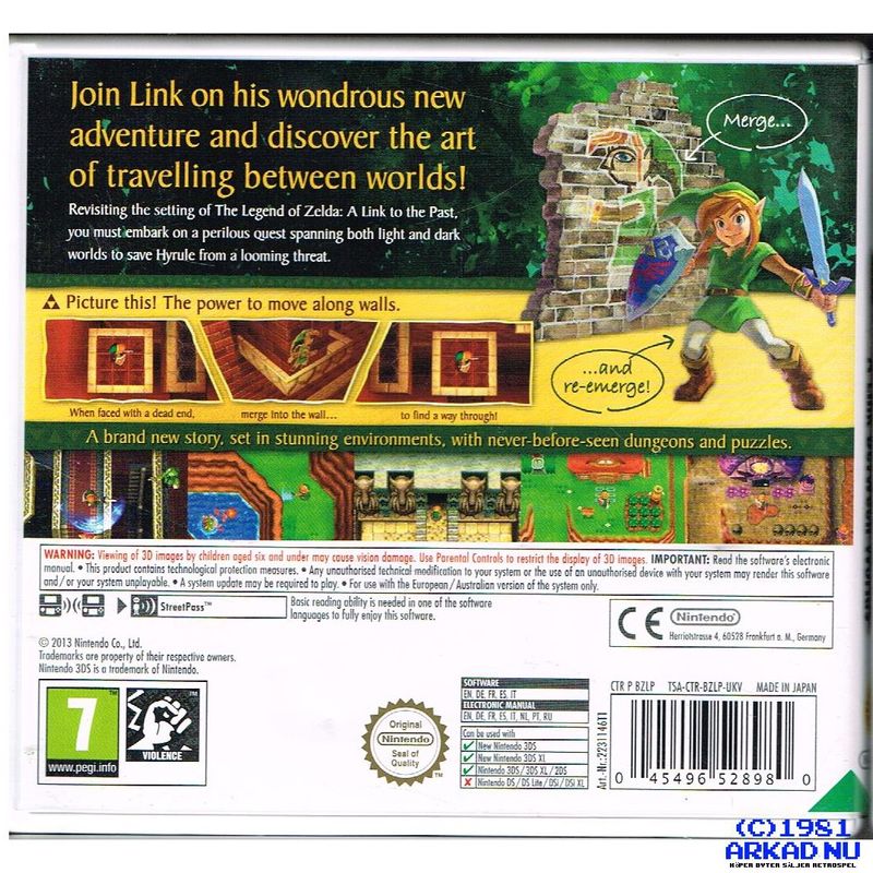 ZELDA A LINK BETWEEN WORLDS 3DS