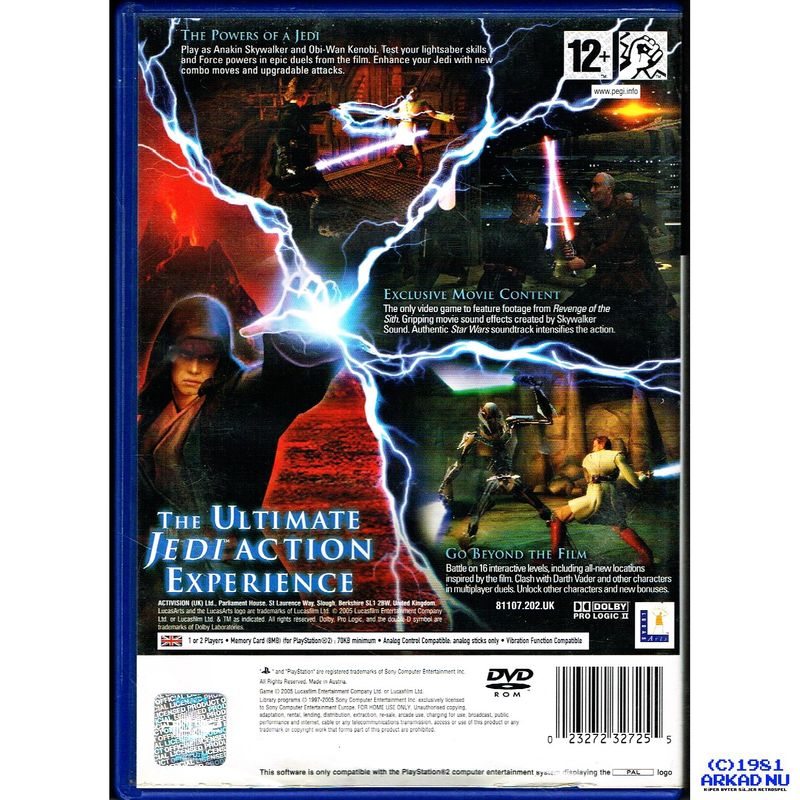 STAR WARS EPISODE III REVENGE OF THE SITH PS2