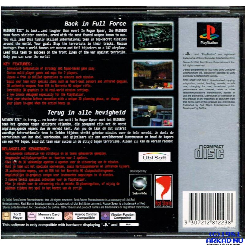 TOM CLANCYS RAINBOW SIX ROGUE SPEAR PS1