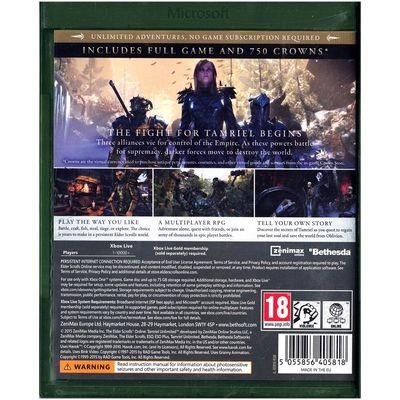 THE ELDER SCROLLS ONLINE CROWN EDITION TAMARIEL UNLIMITED XBOX ONE