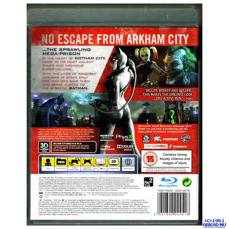 BATMAN ARKHAM CITY PS3