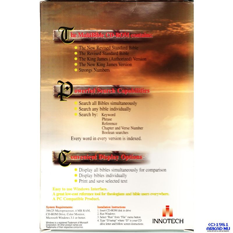 THE MULTI BIBLE PC