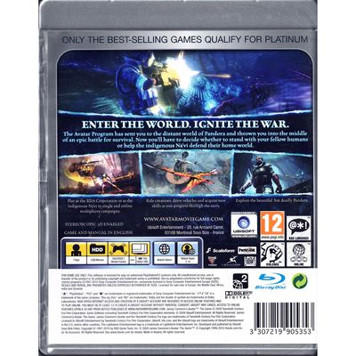 AVATAR THE GAME PS3 PLATINUM