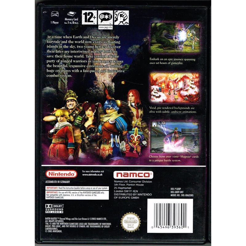 BATEN KAITOS GAMECUBE