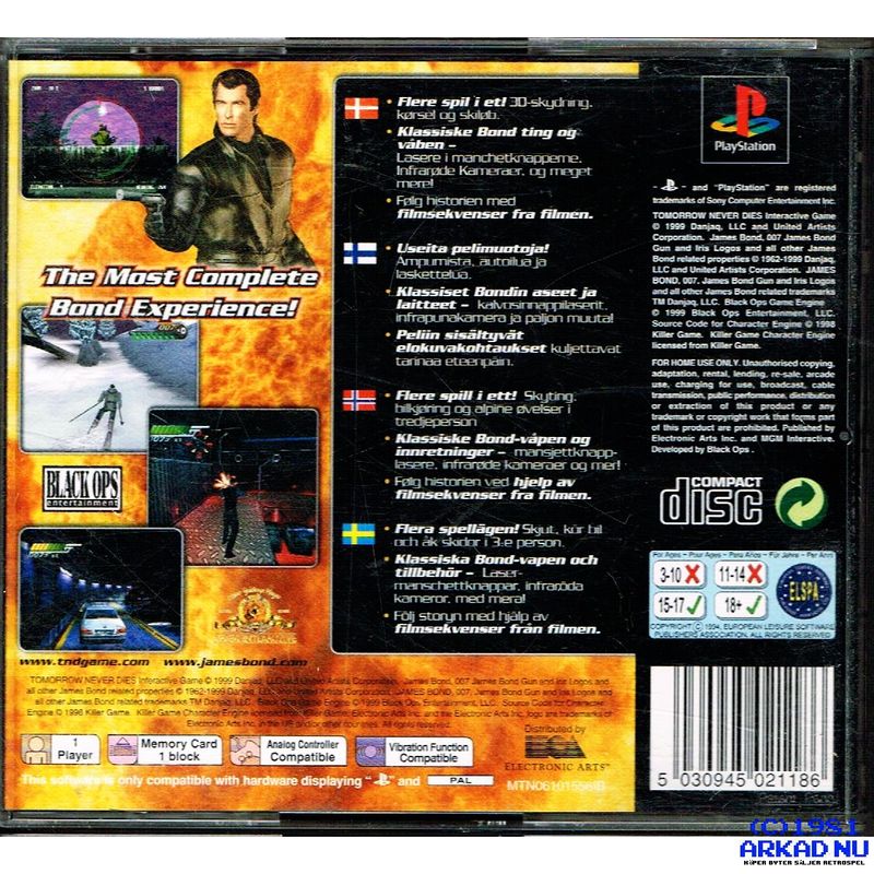 007 TOMORROW NEVER DIES PS1