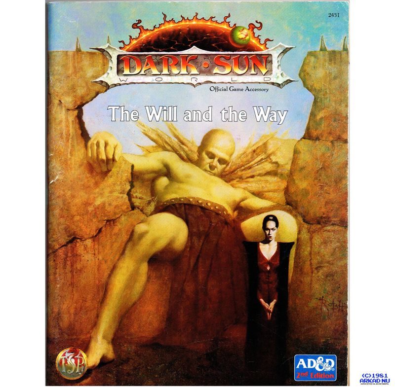 DARK SUN THE WILL AND THE WAY TSR# 2431 AD&D 2ND ED