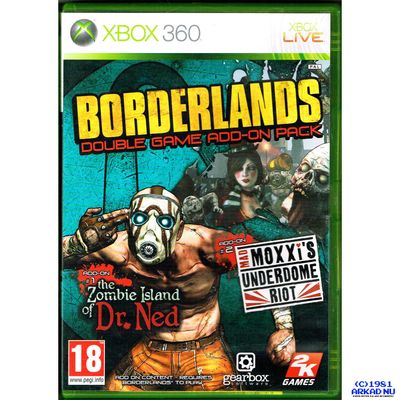 BORDERLANDS DOUBLE GAME ADD-ON PACK XBOX 360