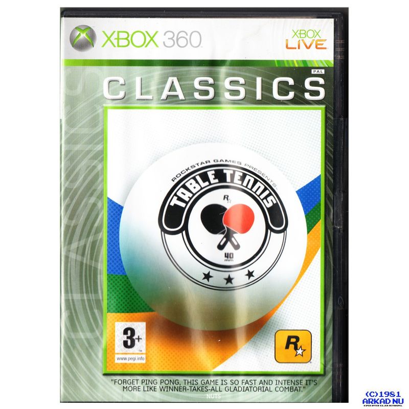 TABLE TENNIS XBOX 360