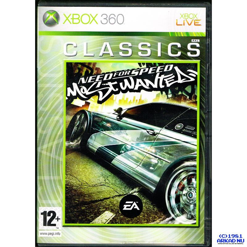 NEED FOR SPEED MOST WANTED XBOX 360