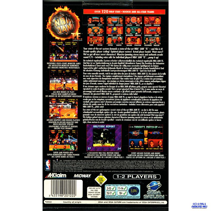 NBA JAM T.E SEGA SATURN