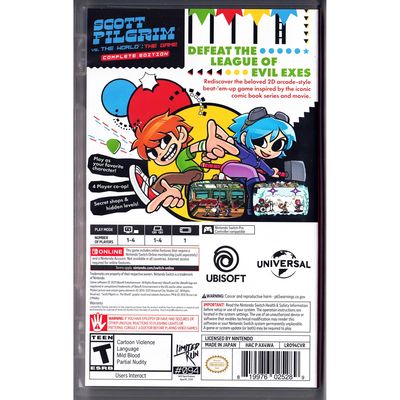 SCOTT PILGRIM VS THE WORLD THE GAME COMPLETE EDITION SWITCH