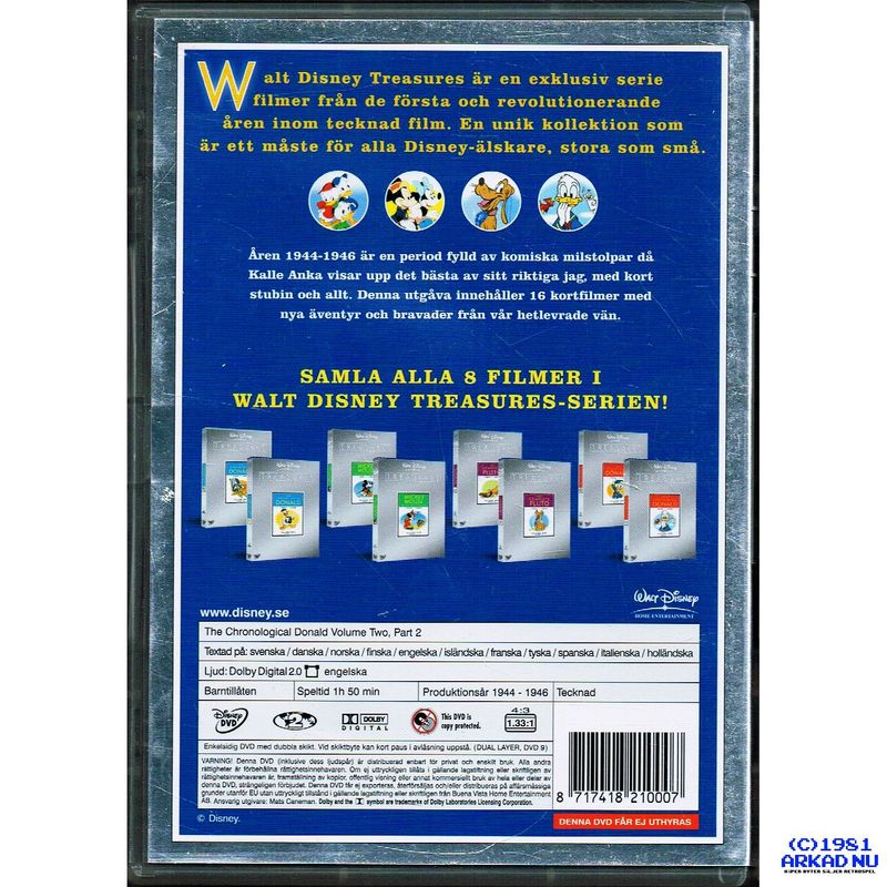 DISNEY TREASURES CHRONOLOGICAL DONALD VOL 2 PART 2 DVD