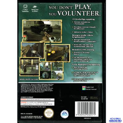 MEDAL OF HONOR FRONTLINE GAMECUBE