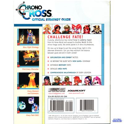 CHRONO CROSS OFFICIAL STRATEGY GUIDE BRADY GAMES