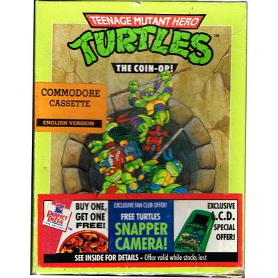 TEENAGE MUTANT HERO TURTLES THE COIN OP C64 KASSETT