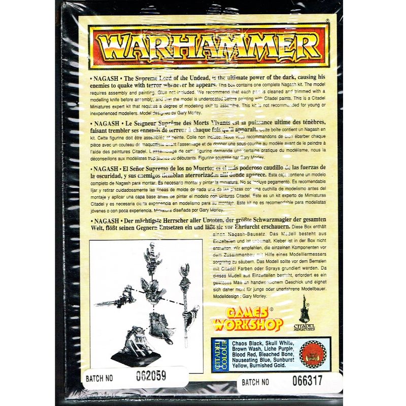 NAGASH WARHAMMER GAMES WORKSHOP 1994