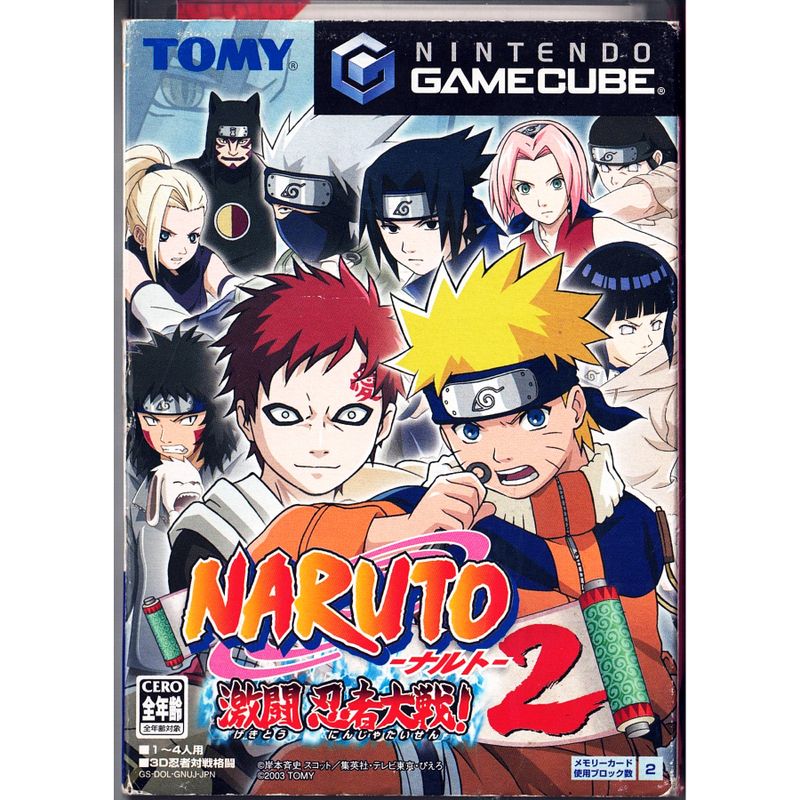 NARUTO CLASH OF NINJA 2 GAMECUBE JAPANSK