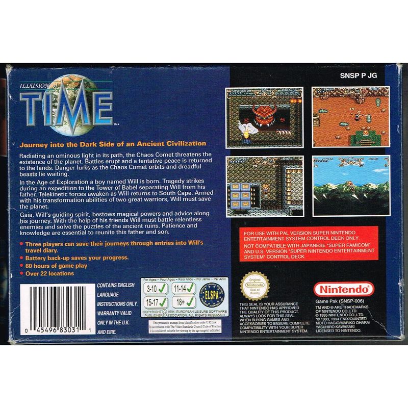 ILLUSION OF TIME SNES